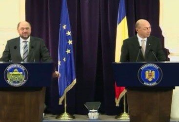 Martin Schulz și Traian Băsescu