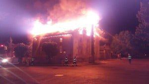 incendiu devastator la o biserica baptista din calafat