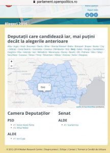 Harta candidaților la alegerile parlamentare 2016