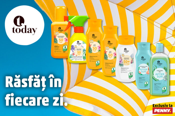 Răsfățul pielii tale începe cu produsele Today Sun de la PENNY
