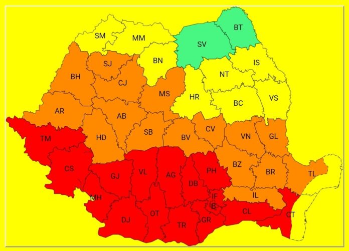 Cod Roșu de Caniculă în Gorj: Temperaturile vor atinge până la 43 de grade