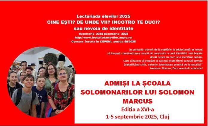 Elevii Liceului Tehnologic „General Ioan Culcer” calificați la faza națională a „Școlii Solomonarilor lui Solomon Marcus” 2025