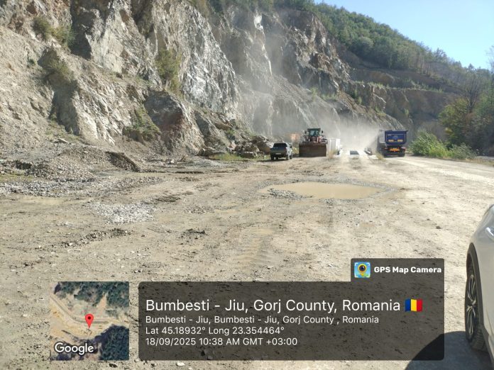Explozie de amenzi la Bumbești-Jiu: Cariera Pleșa plătește peste 645.000 lei pentru lucrări ilegale