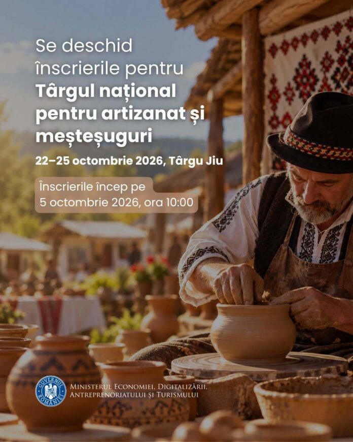 Târgul național de artizanat și meșteșuguri vine la Târgu Jiu. Înscrierile încep pe 5 octombrie