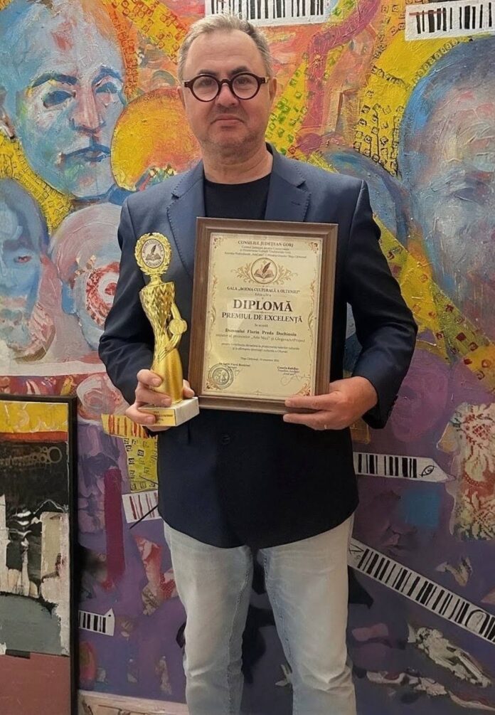 Un nou premiu pentru artistul Florin Preda Dochinoiu. Distincție importantă pentru promovarea culturii Olteniei