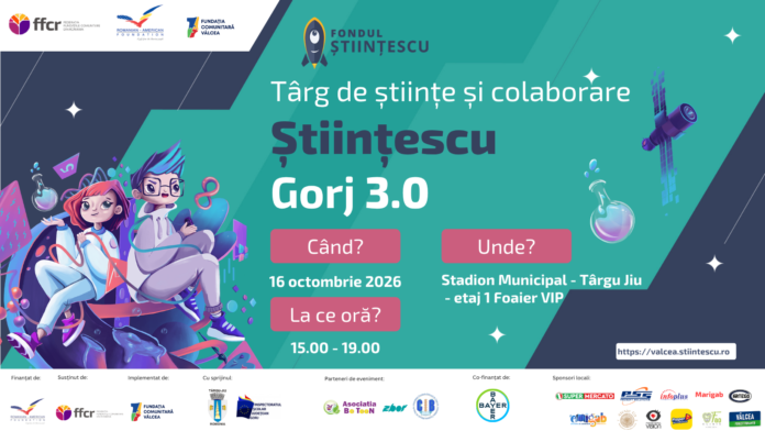 Roboți, drone, experimente și realitate virtuală, la Târgu Jiu! Târgul de științe „Fondul Științescu Gorj 3.0”